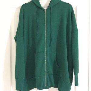 Wildfox Essentials Charmed Hoodie—Woodfall Green